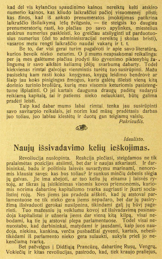 meiles keliais 1922 nr 3